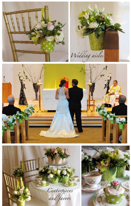 Church Aisle Decorations DO DOUBLE DUTY as Centerpieces Your wedding 